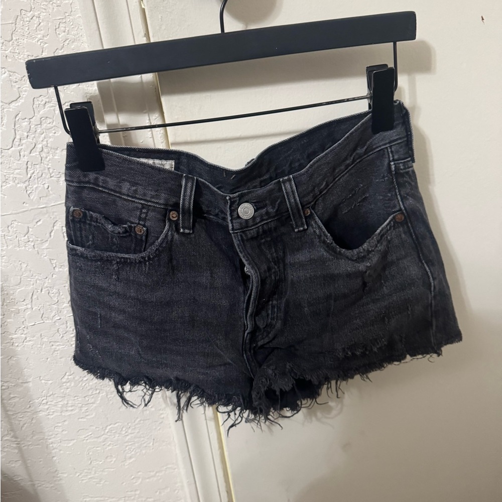Levi's Black Denim Jean Shorts